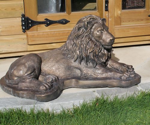 small laying lion