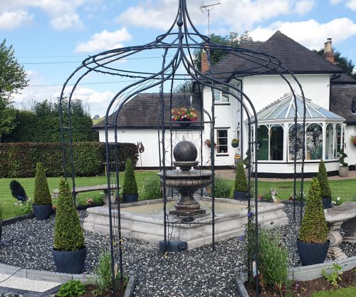 8 foot sq romford hampshire ball fountain